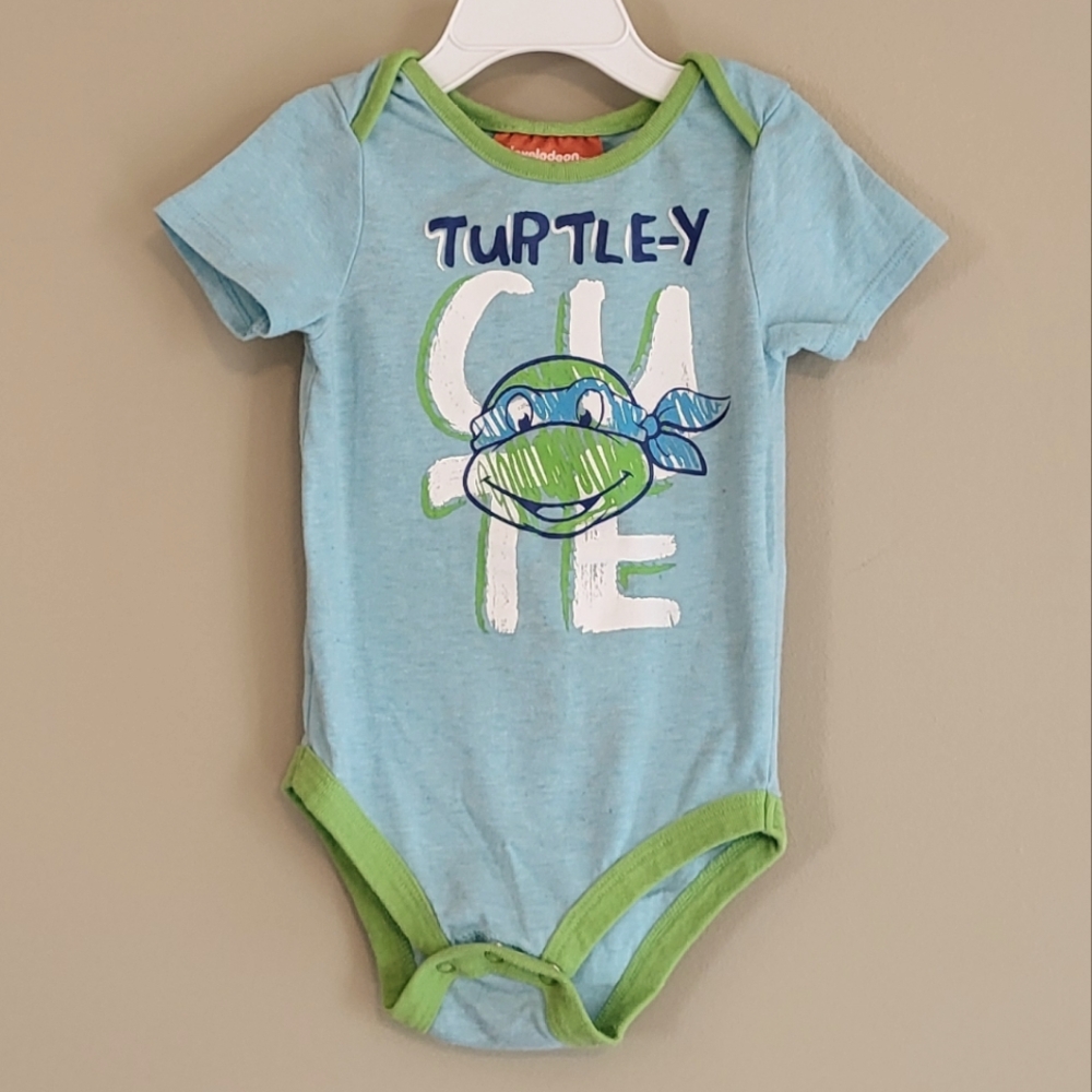 Teenage Mutant Ninja Turtles light blue onesie/bodysuit